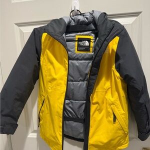 The North Face Vibrant Yellow and Black Outerwear